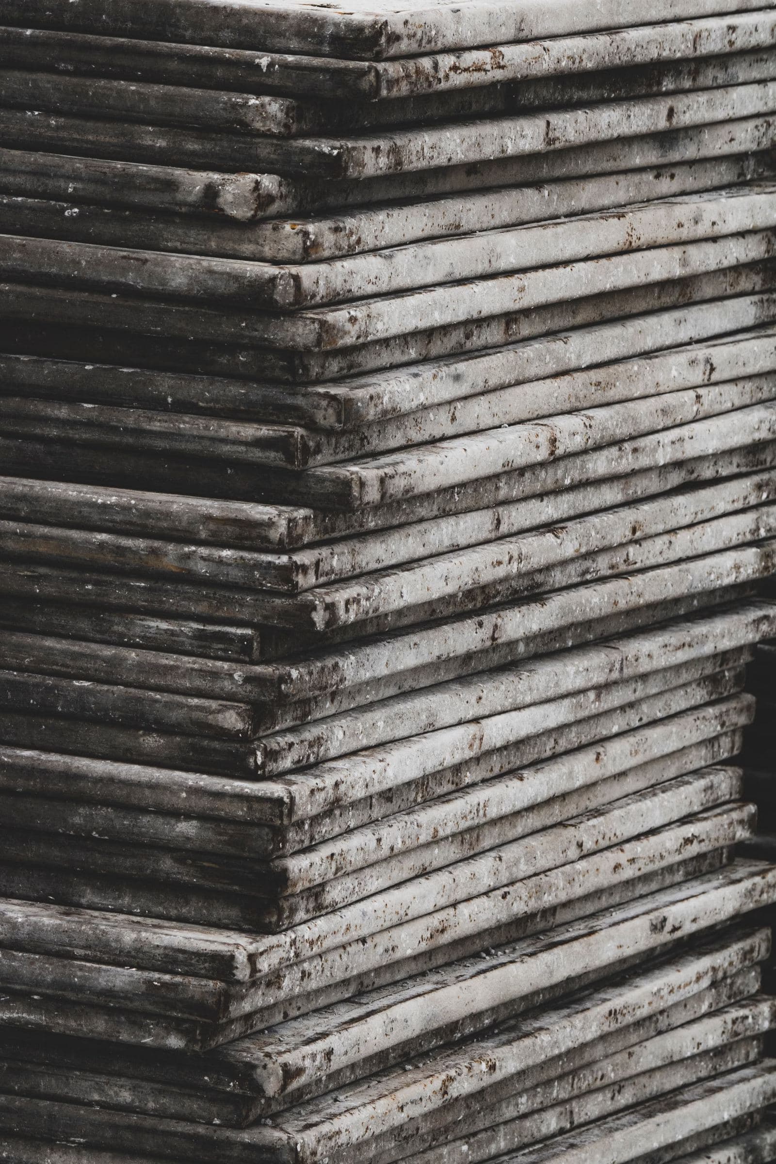 Concept photograph. A stack of concrete slabs.