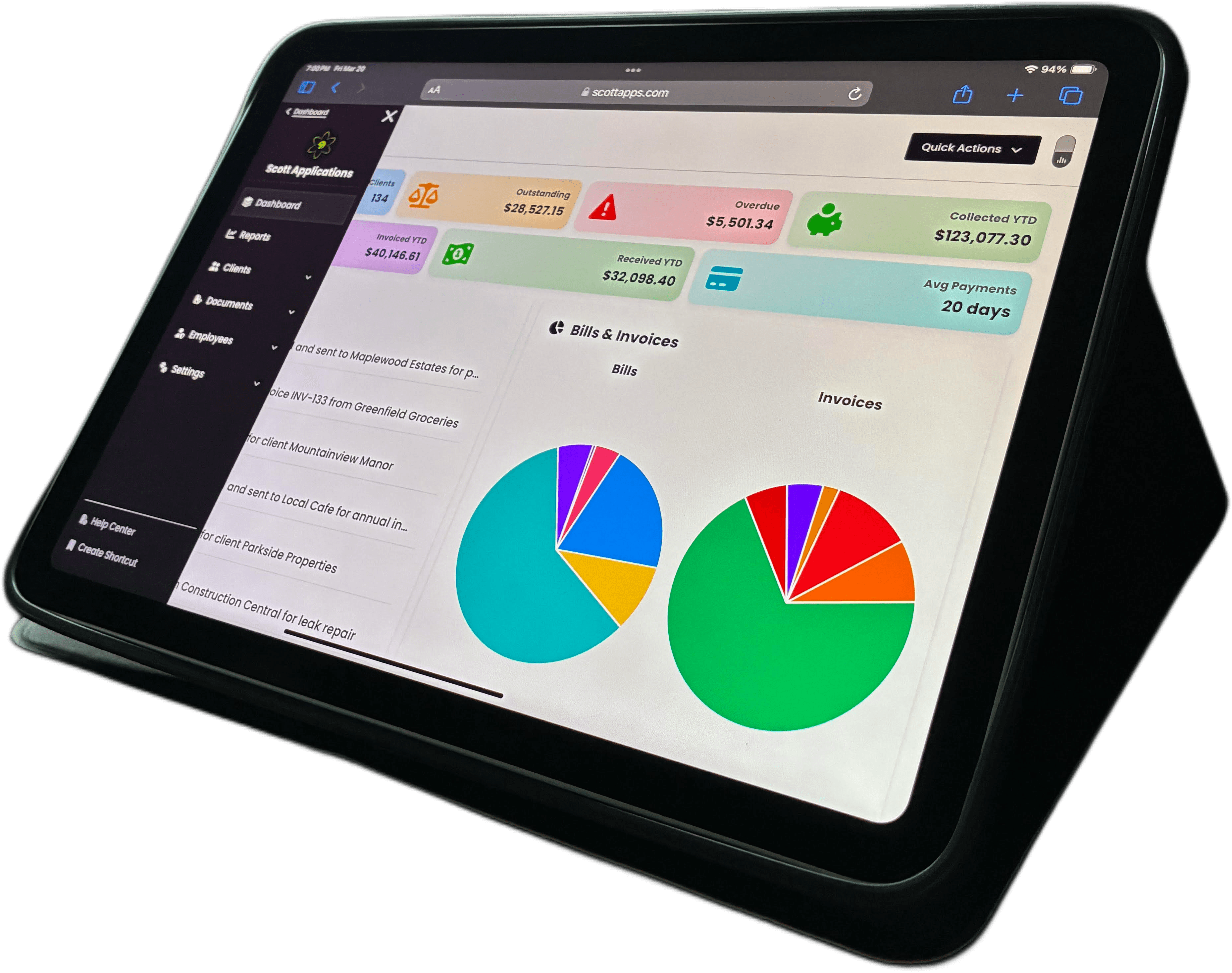 Scott Applications - Waco TX IT & Digital - Scott Apps Software on iPad