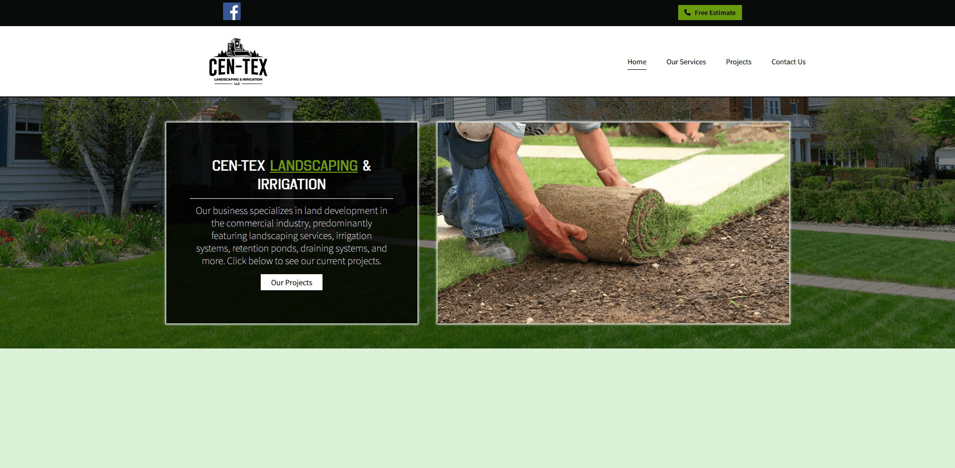 Cen-Tex Landscaping homepage