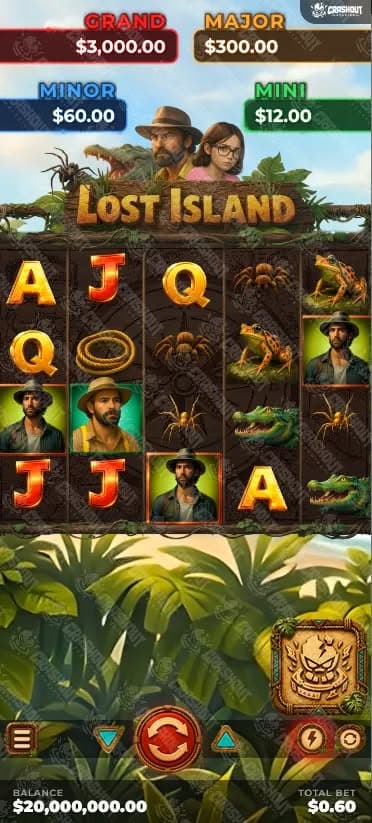 Lost Island mobile portrait gameplay