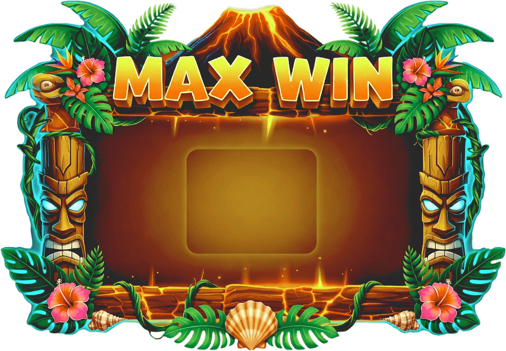 Lost Island max win banner art