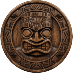 Wood Tiki Coin
