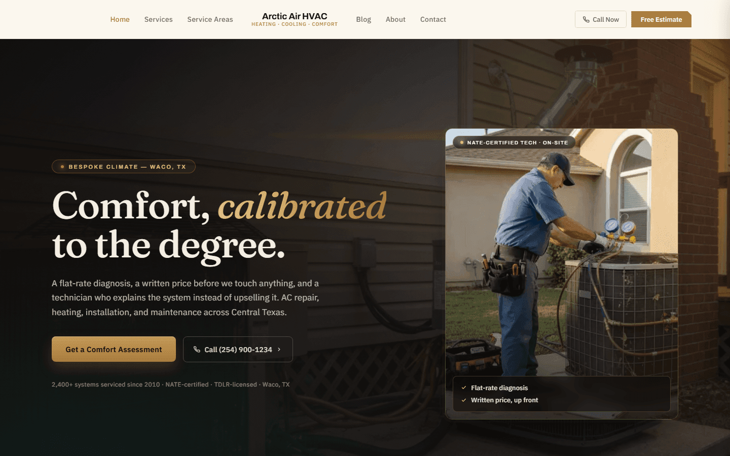 HVAC Pro Template website template preview