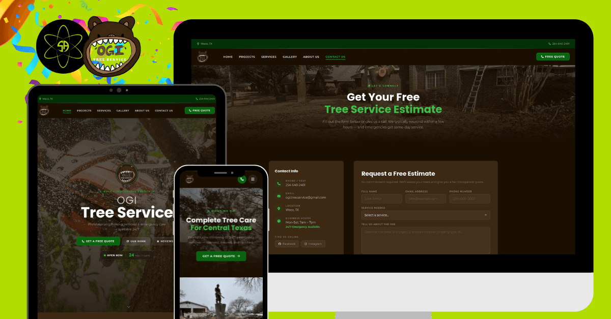 OGI Tree Service website