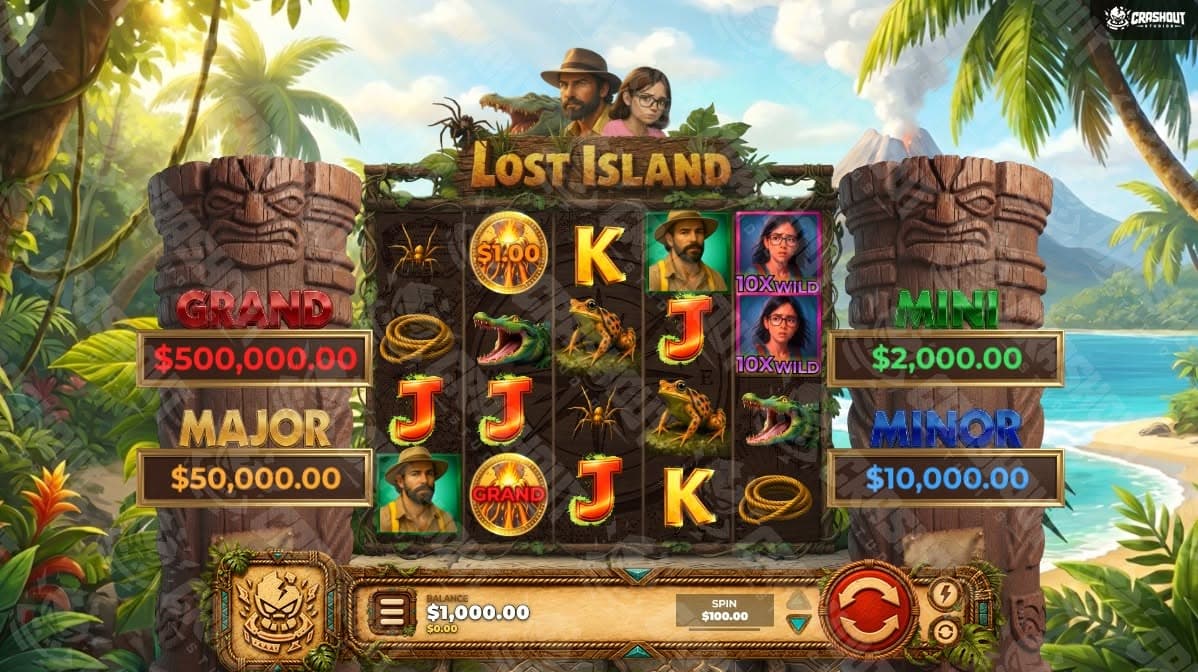 Lost Island desktop full game UI