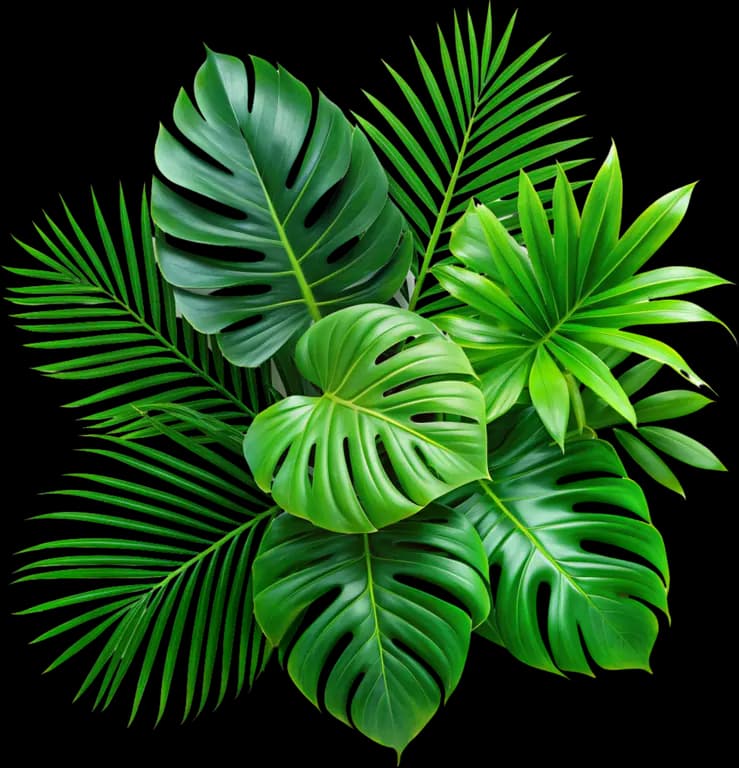 Lost Island mobile foliage overlay art