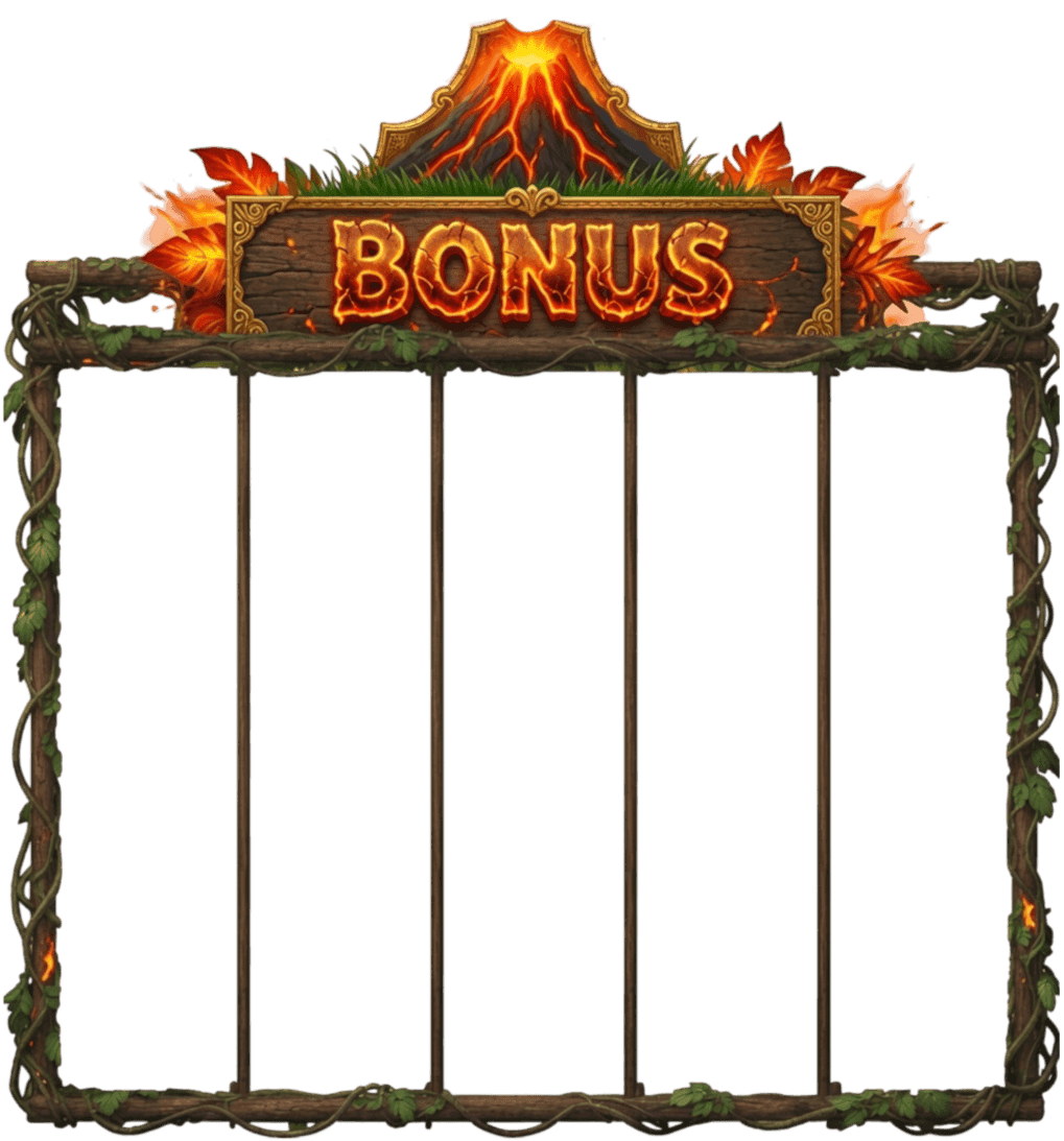 Lost Island reels frame — free spins