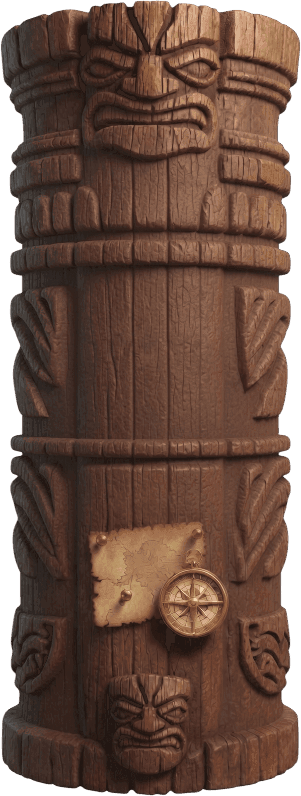 Lost Island single reel column — base game