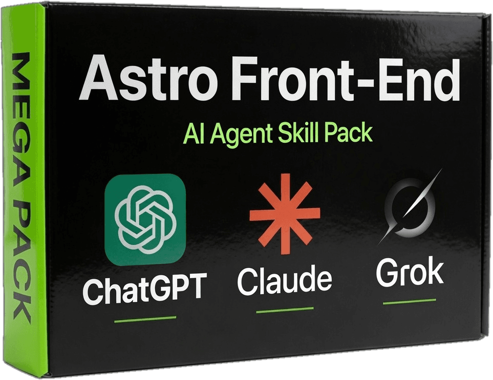 Astro Front-End Focused Pack product box