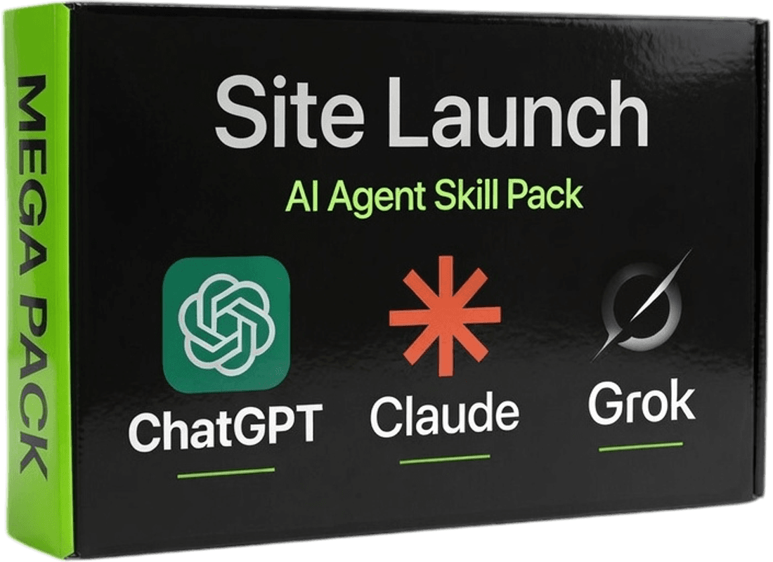 Site Launch Focused Pack product box