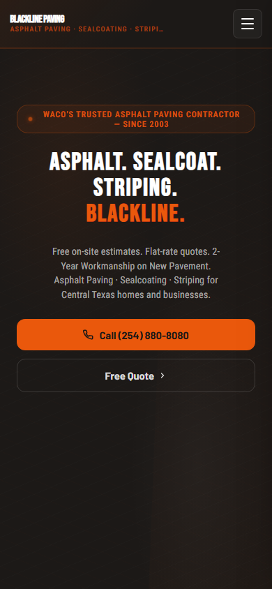 Asphalt and Paving on mobile