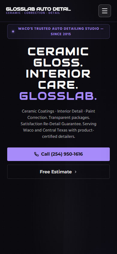 Auto Detailing on mobile