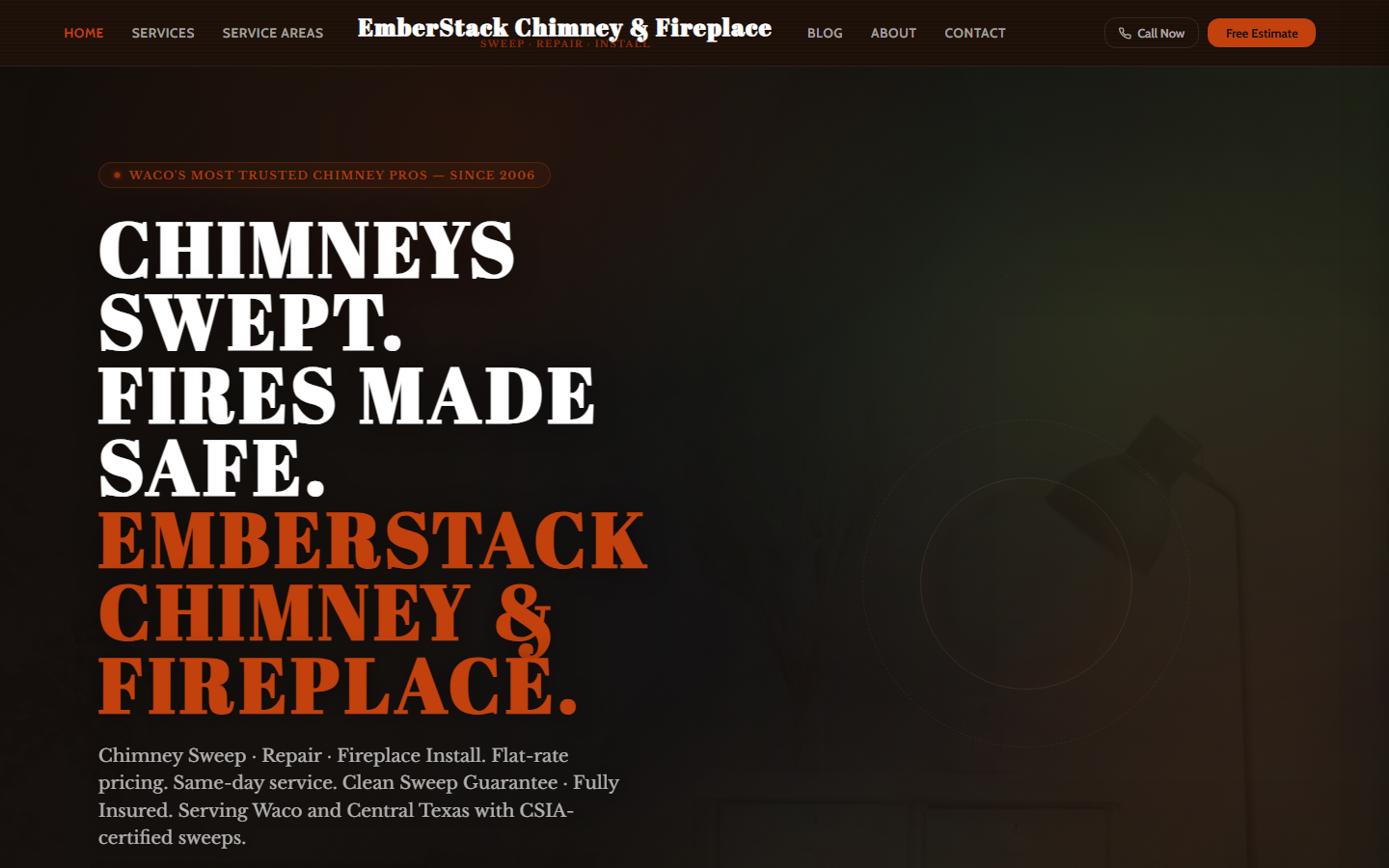 Chimney and Fireplace — Home