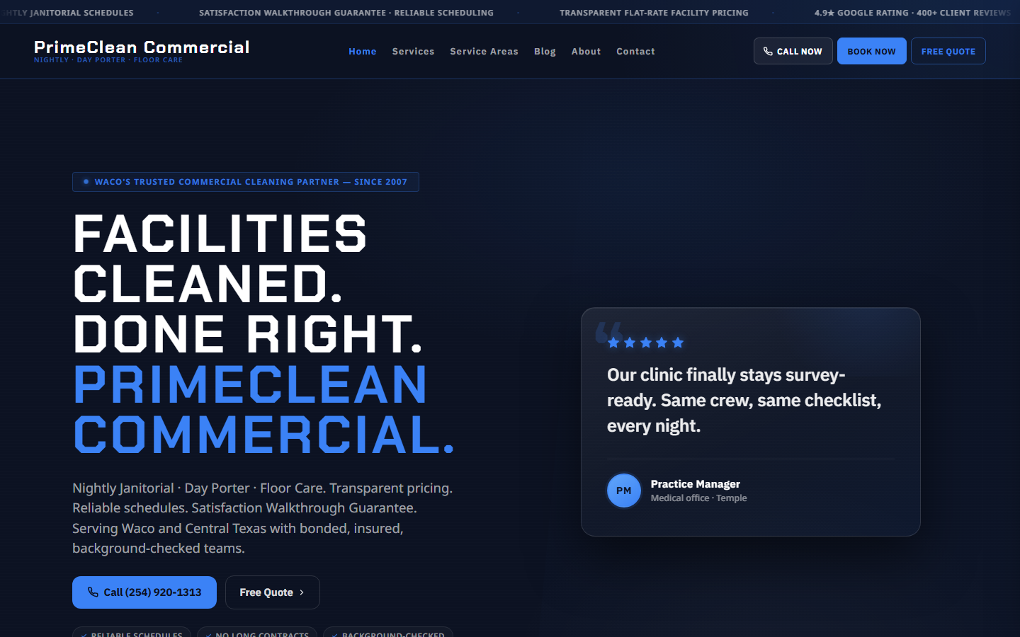 Commercial Janitorial — Home