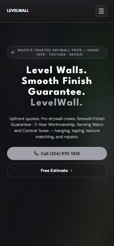 Drywall and Texture on mobile