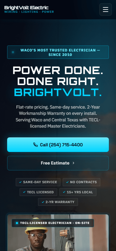 Electrical Services on mobile