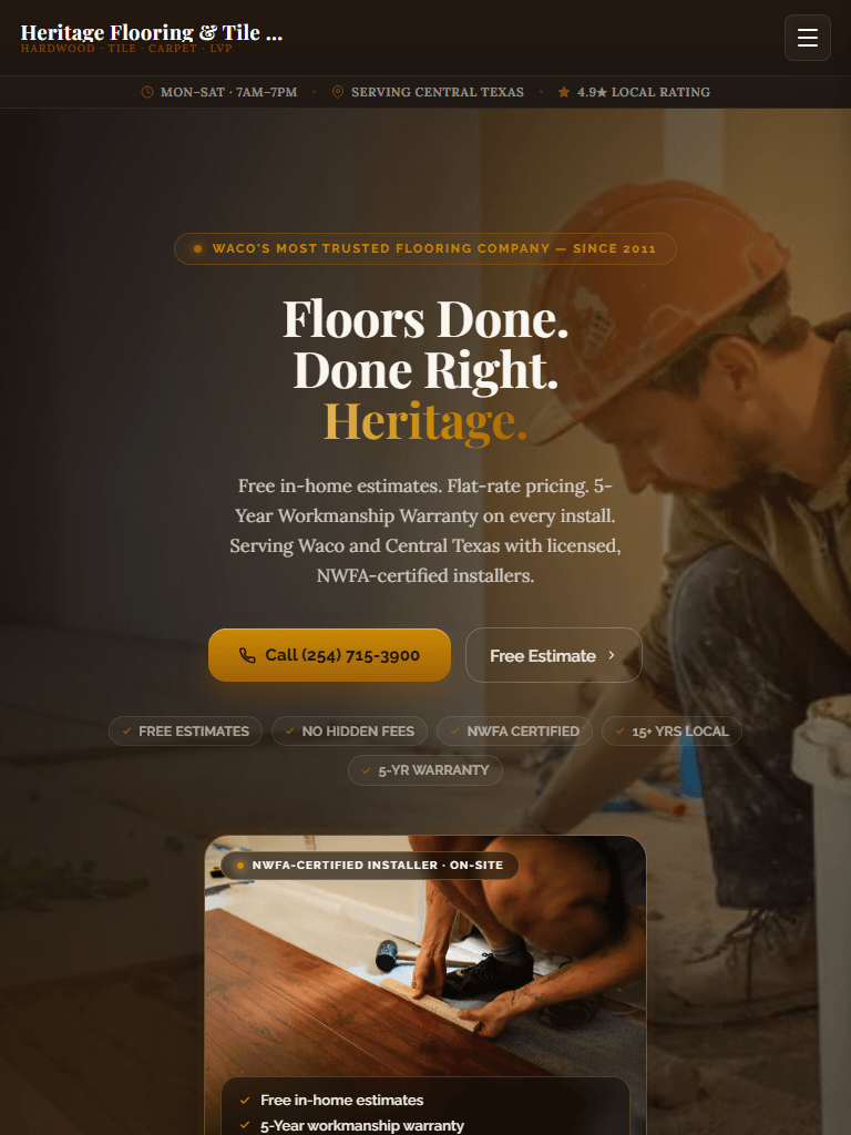 Flooring and Tile on tablet