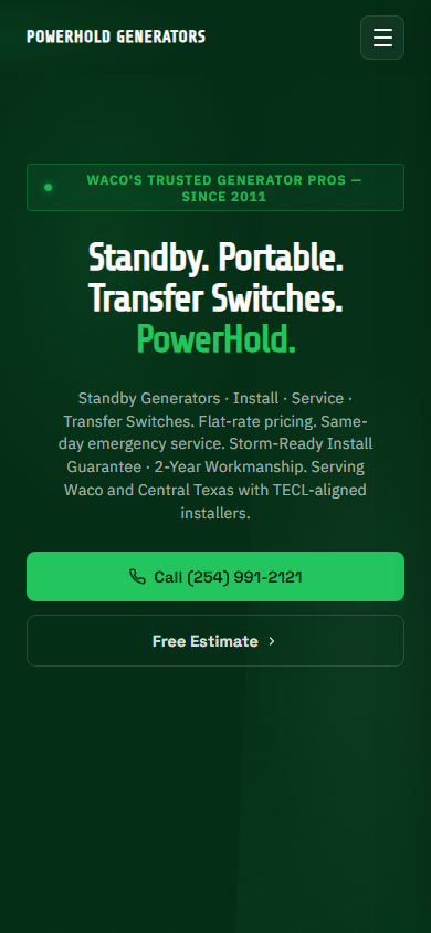Generator Services on mobile
