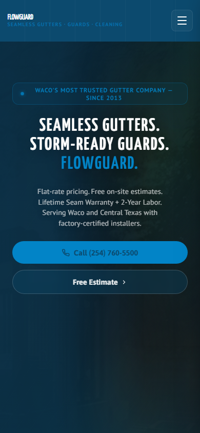 Gutter Services on mobile