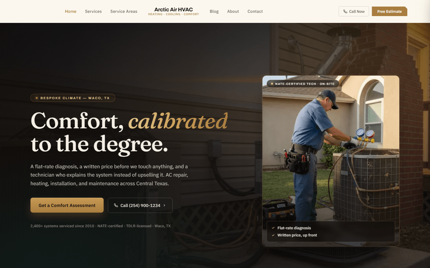 HVAC Pro Template preview