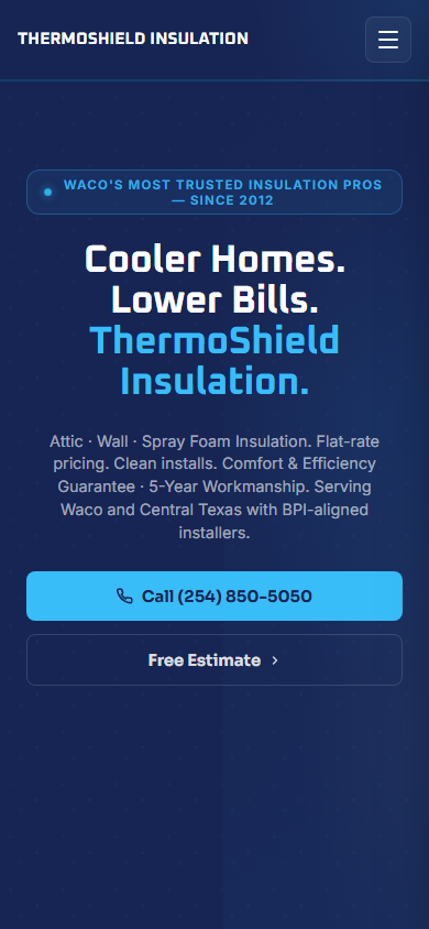 Insulation Services on mobile