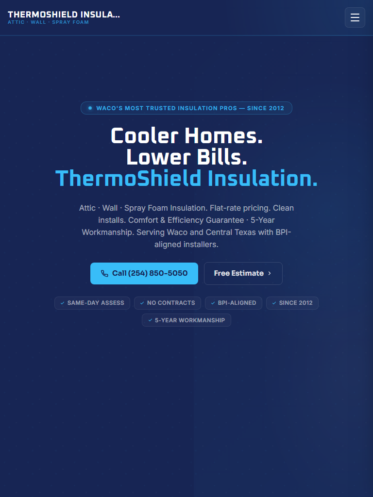 Insulation Services on tablet