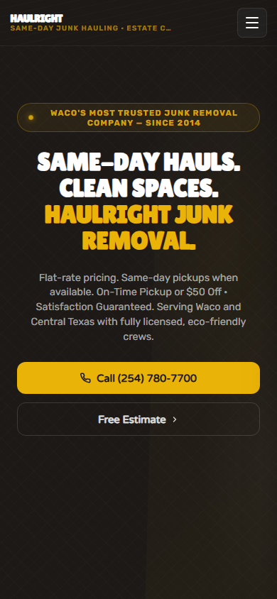 Junk Removal on mobile
