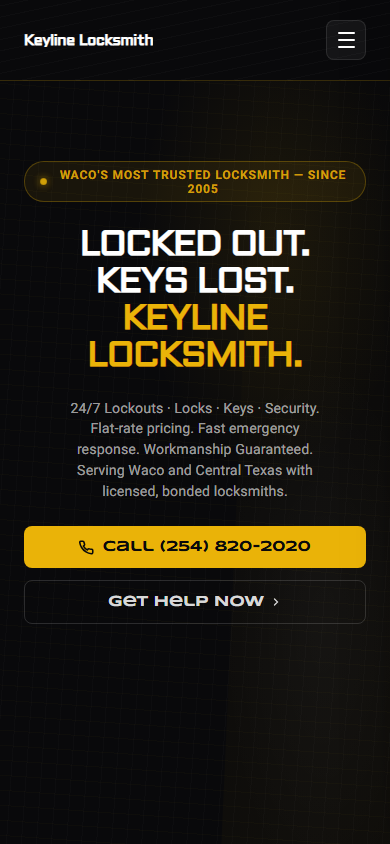 Locksmith Services on mobile