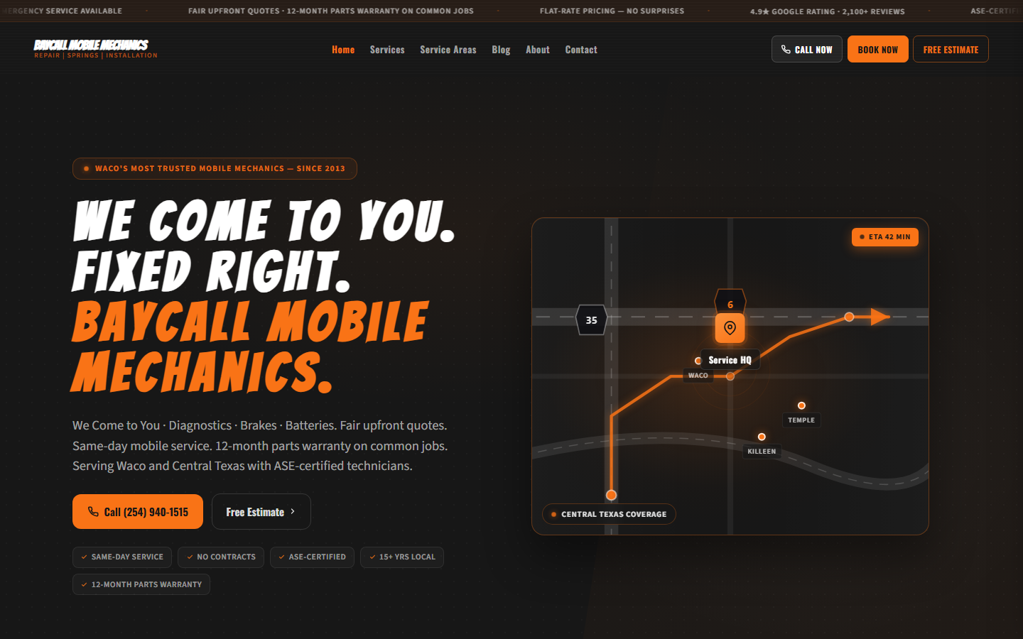 Mobile Mechanic — Home