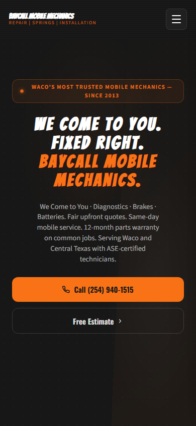 Mobile Mechanic on mobile