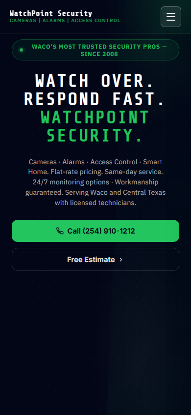Security Systems on mobile